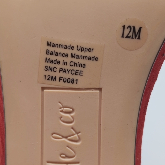 Stylish Red Heels by Style And Co. For Macy's Sz 12 - Picture 8 of 8